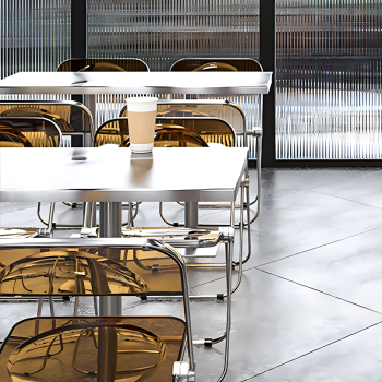 Großhandel B2B Shop Edelstahl Rundtisch Restaurant Tisch Kantine